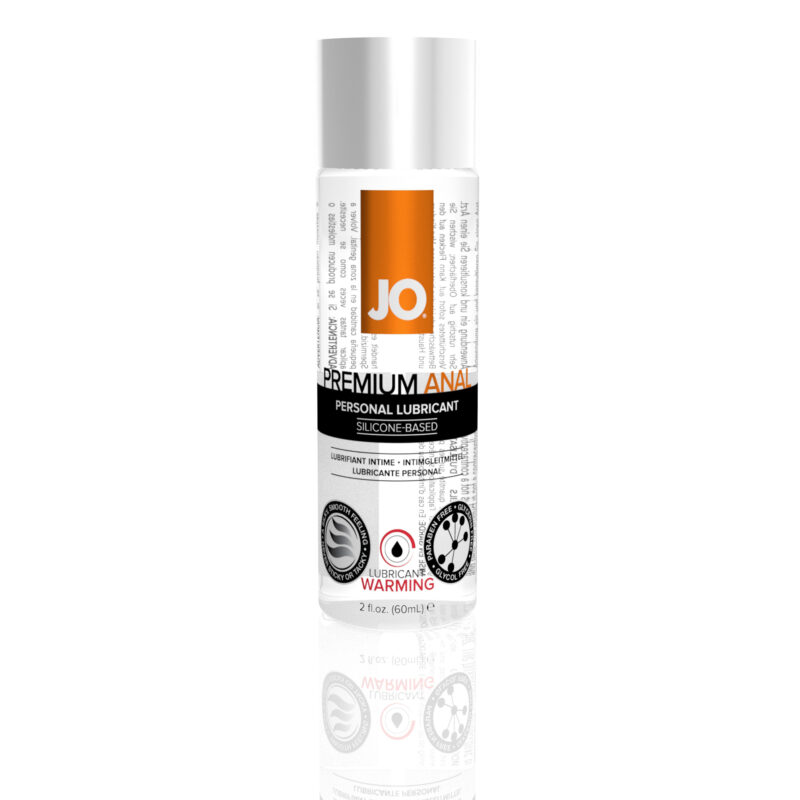 JO Premium Anal Silicone Based Warming Lubricant 2oz