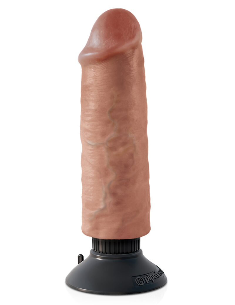 King Cock 6 inch Suction Cup Vibrating Dildo