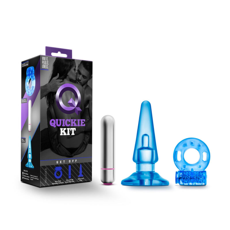 Quickie Get Off Plug Cock Ring Vibe Kit
