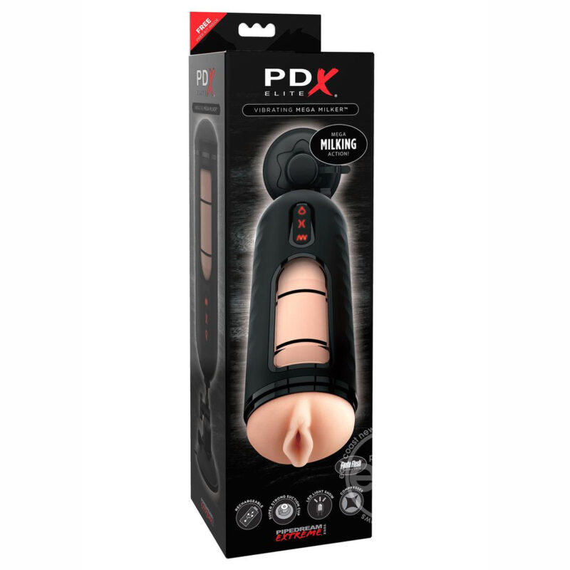 PDX Elite Vibrating Mega Milker Realistic Masturbator