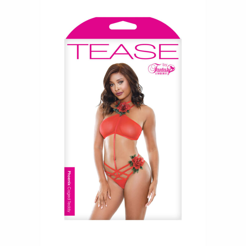 Phoenix Red Caged Teddy