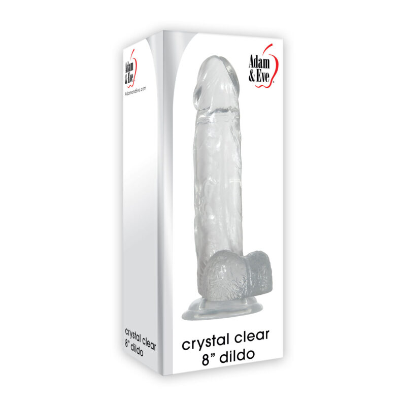 Adam and Eve Crystal Clear 8 inch Dildo