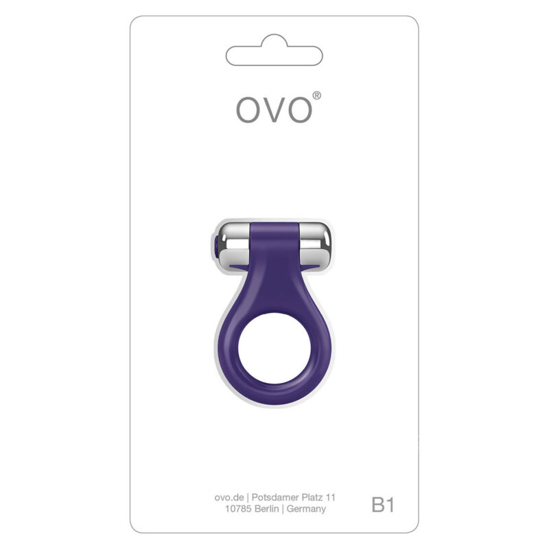 OVO B1 Cock Ring Waterproof Lilac And Chrome