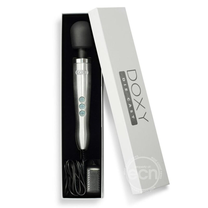 Doxy Die Cast Brushed Metal Silver Personal Massager