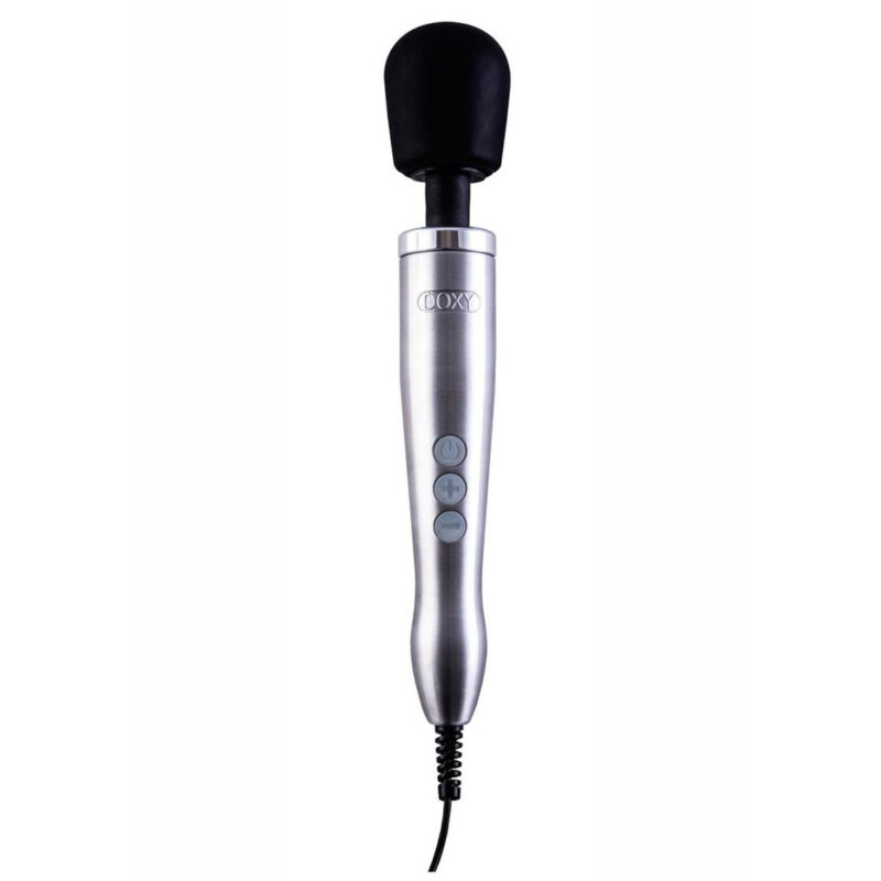 Doxy Die Cast Brushed Metal Silver Personal Massager