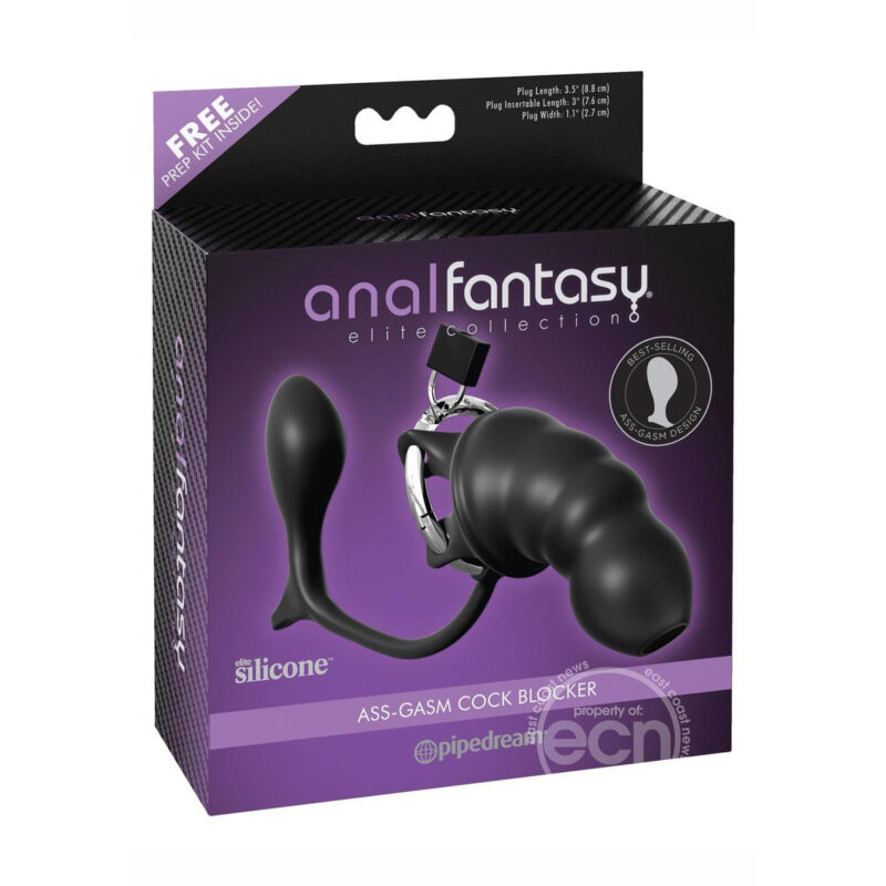 Anal Fantasy Elite Silicone Ass Gasm Cock Blocker Chastity Cage