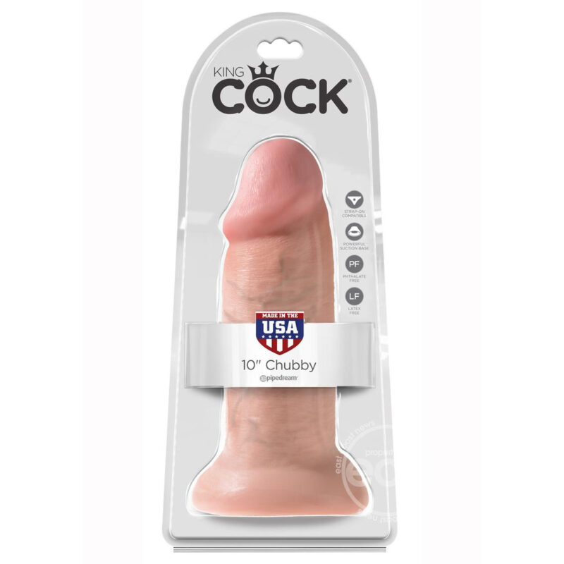 King Cock Realistic Chubby Flesh 10 Inch Dildo