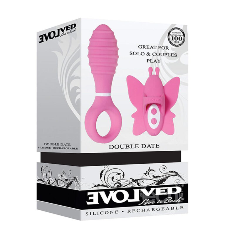 Evolved Double Date Butt Plug and Clit Stimulator Set