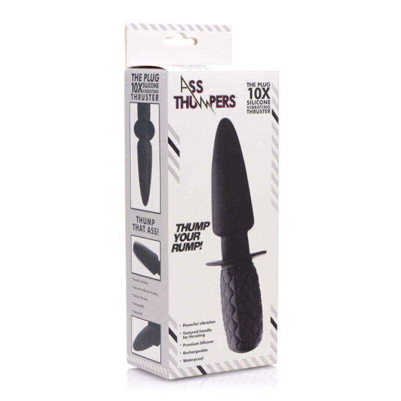 The Plug 10x Silicone Vibrating Thruster Anal Toy