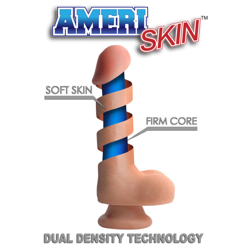 6 Inch Ultra Real Dual Layer Suction Cup Dildo