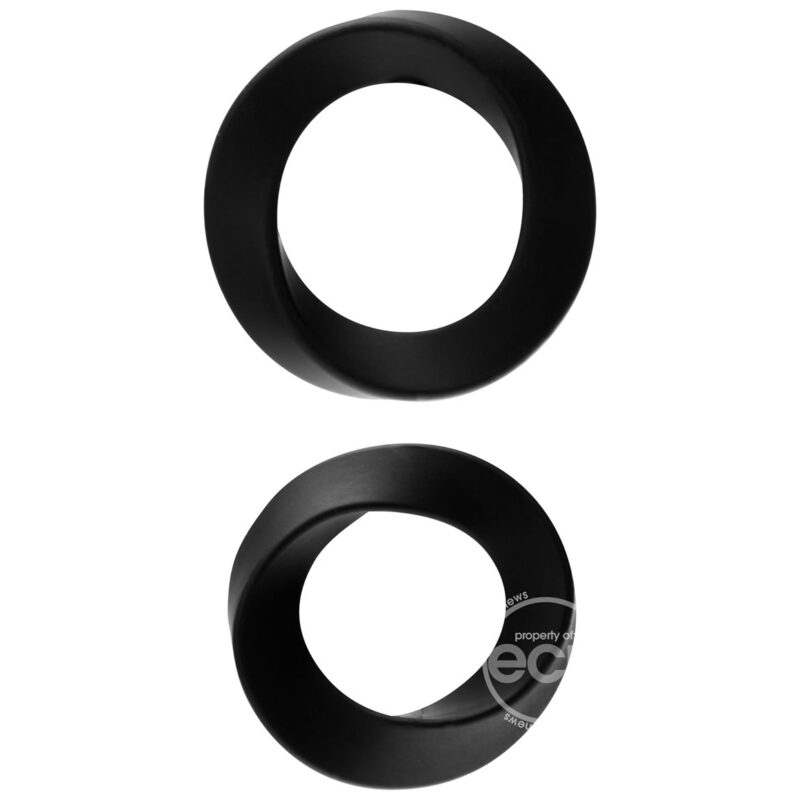 Hellfire 2 piece Silicone Cock Rings Set