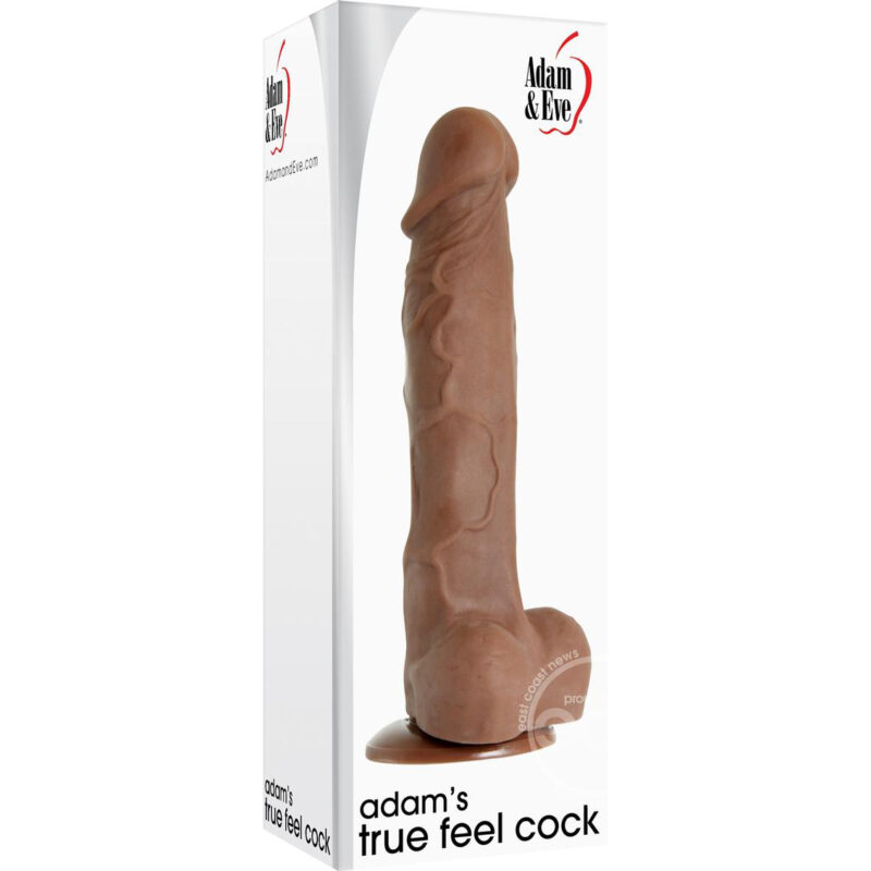 Adam & Eve Adam's True Feel Brown 7 inch Cock