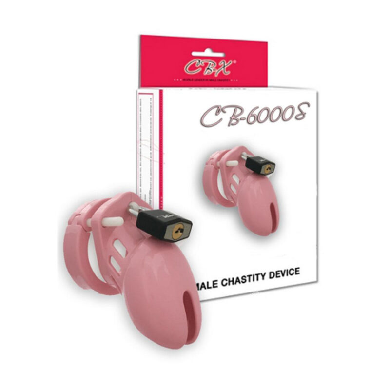 Pink Male Chastity Device With Lock