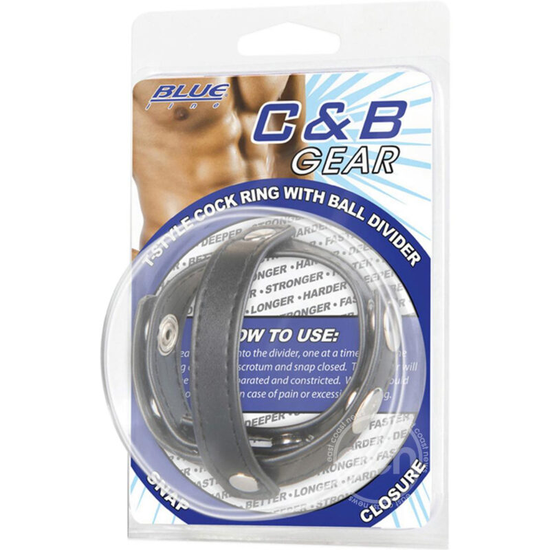 C&B Gear T-Style Cock Ring With Ball Divider