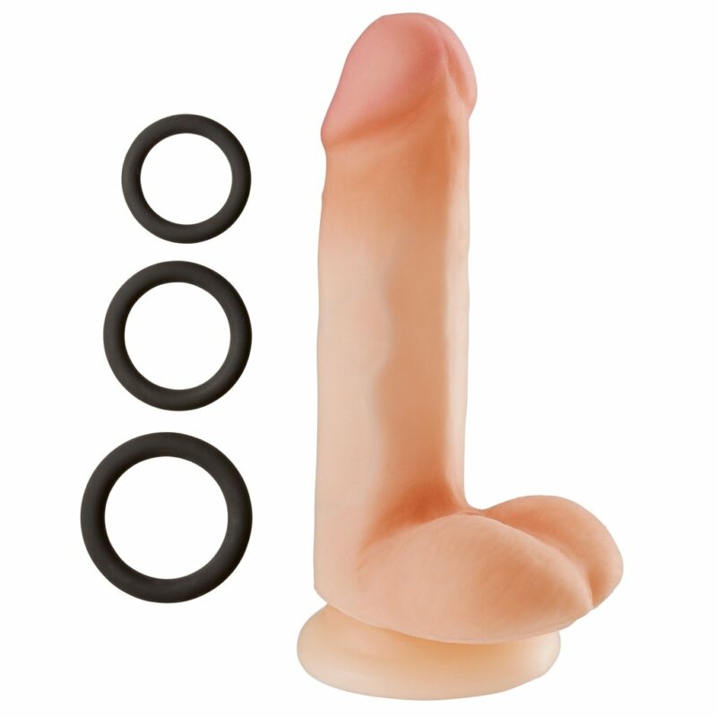 Cloud 9 Novelties Dual Density Real Touch 6 Inch Dildo With Balls