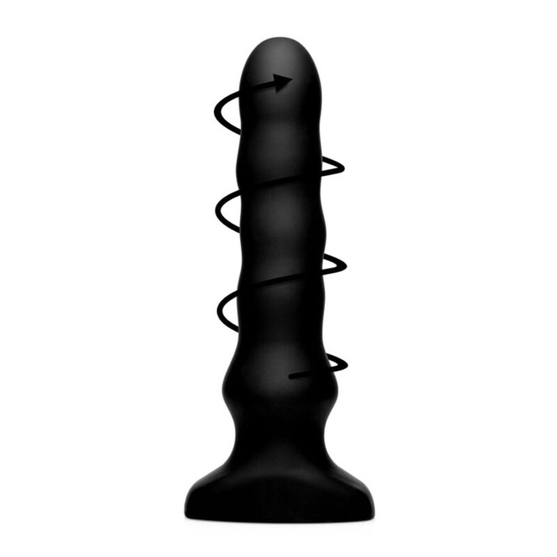Silicone Vibrating and Squirming Anal Plug With Remote Control