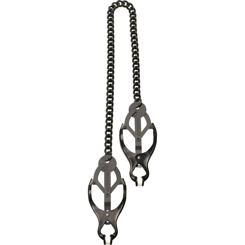 Black Butterfly Nipple Clamps With Link Chain
