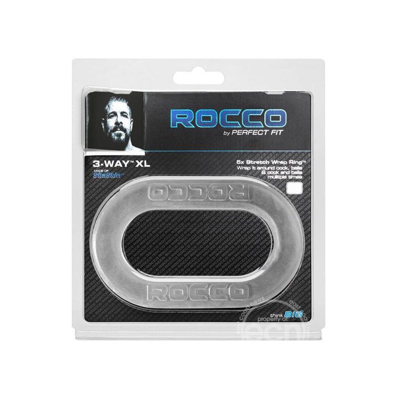 The Rocco 3 Clear Way Wrap Cock Ring
