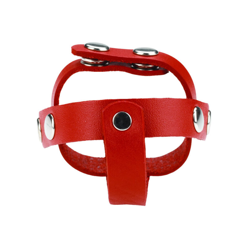 Red Leather T Style Ball Divider