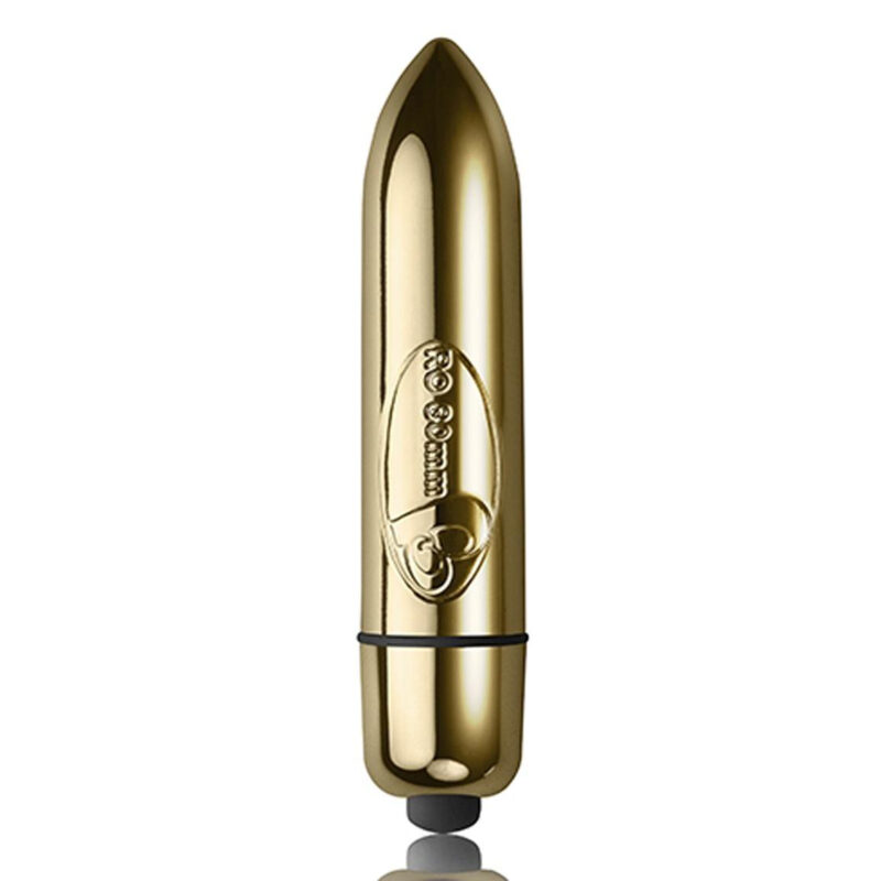 Rocks-Off 80 Single Speed Champagne Gold Bullet Vibrator