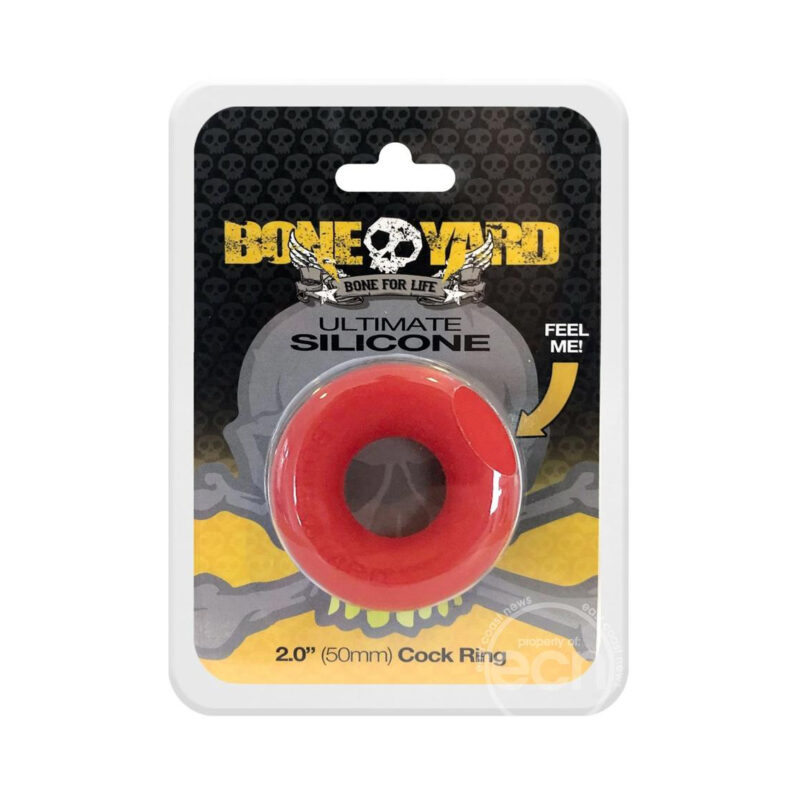 Boneyard Ultimate Red Silicone Cock Ring