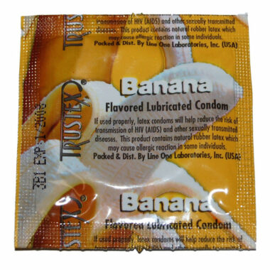 Trustex Banana Flavored Condoms 3 Pack