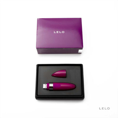 LELO Mia Deep Rose Lipstick Size USB Rechargeable Vibrator