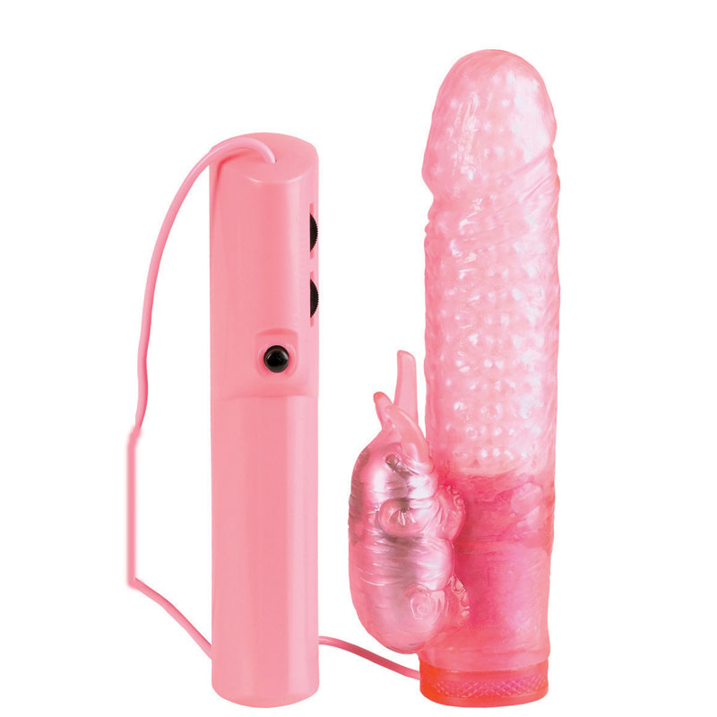 California Exotic Pink Jelly Ele With Pearls Vibrator