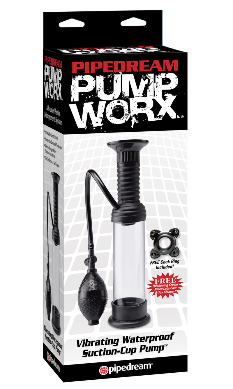 Vibrating Waterproof Wall Banger Penis Pump