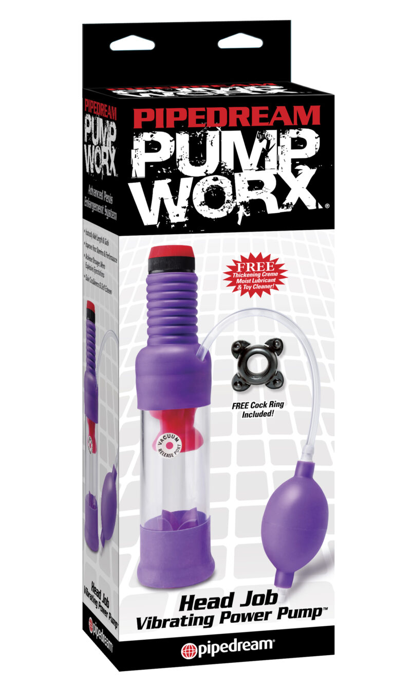 Pipedream Pump Worx Head Job Vibrating Penis Pump