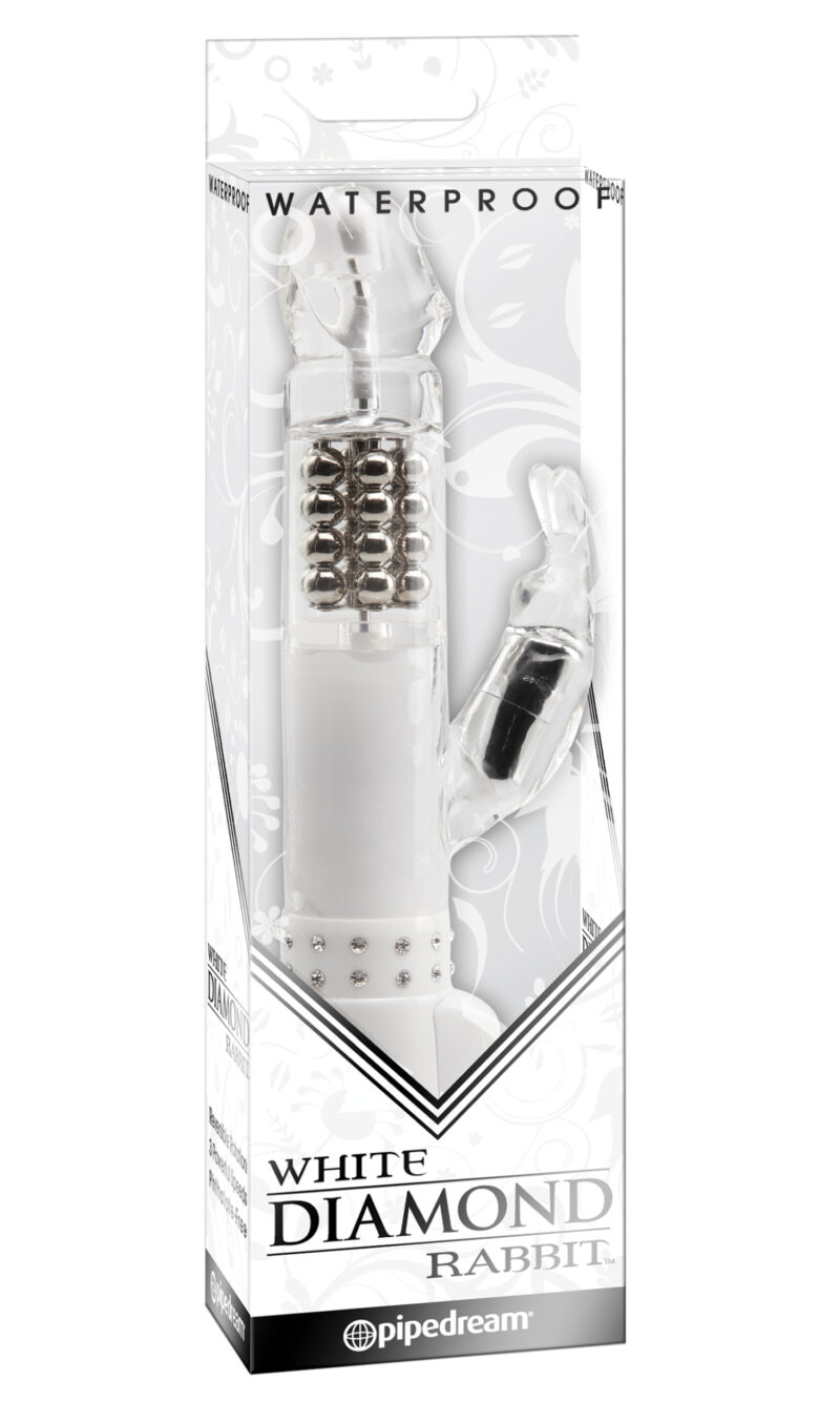Pipedream Diamond Beaver Vibrator White