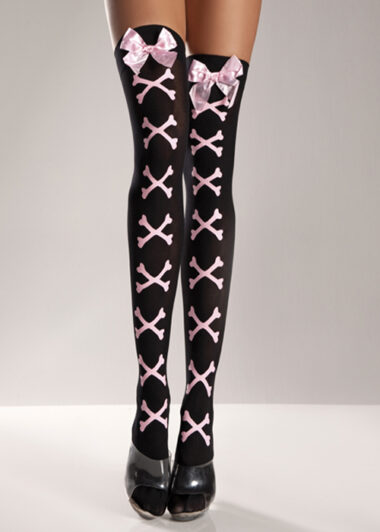 Be Wicked Crossbones Thigh Highs