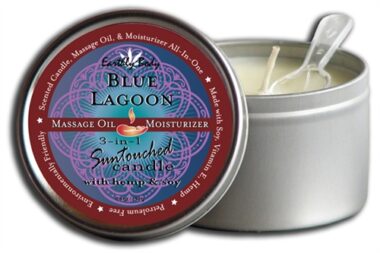 Earthly Body 3 In 1 Suntouched Candle Blue Lagoon