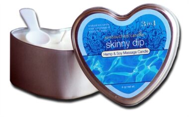 Earthly Body 3 In 1 Skinny Dip Heart Shaped Candle
