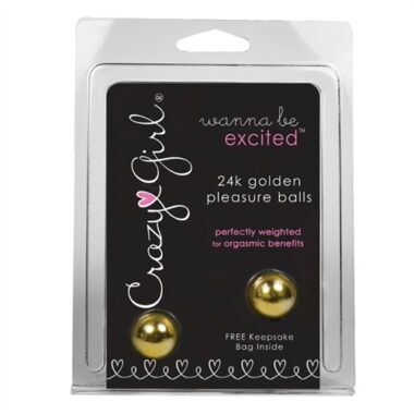 Classic Erotica Crazy Girl 24K Golden Pleasure Balls
