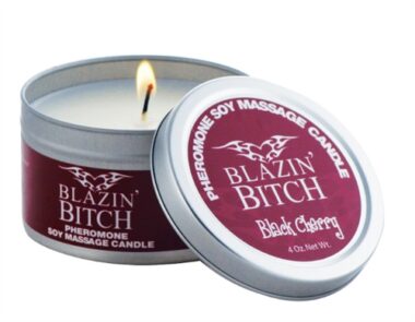 Classic Erotica Blazing Bitch Pheromone Candle Back Cherry
