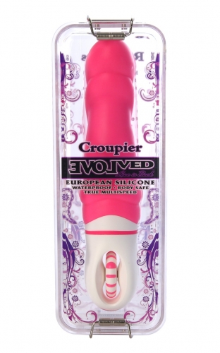 Evolved Silicone Roulette Croupier Vibrator Pink