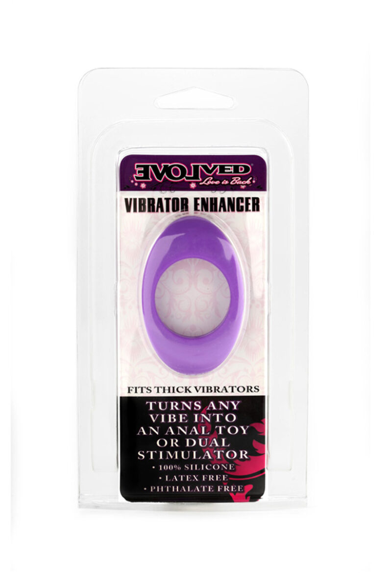Evolved Vibrator Enhancer Silicone Thick Purple