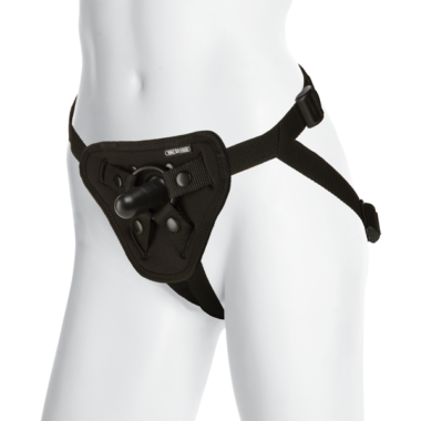 Vac-U-Lock Luxe Harness With Plug Black