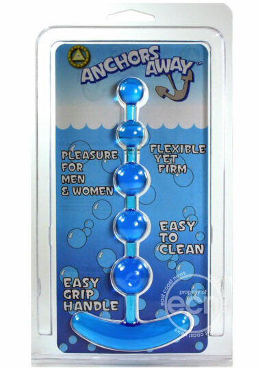 Golden Triangle Anchors Away Anal Beads Blue