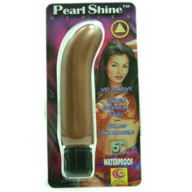 Golden Triangle Pearl Shine G-Spot Vibrator Brown