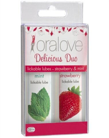 Doc Johnson Oralove Dynamic Duo Strawberry & Mint