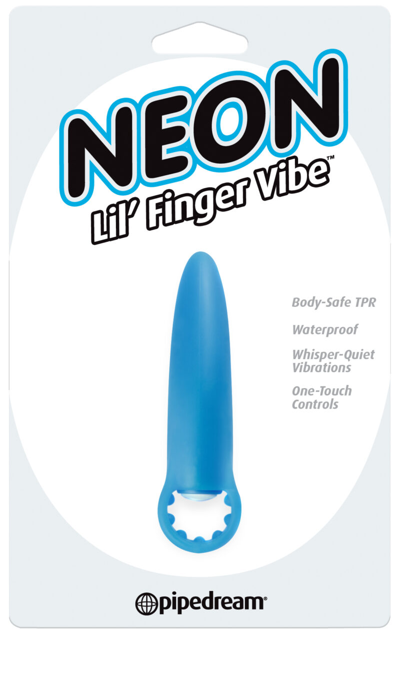 Pipedream Neon Lil Finger Vibe Blue