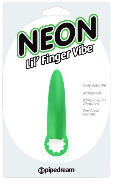 Pipedream Neon Lil Finger Vibe Green