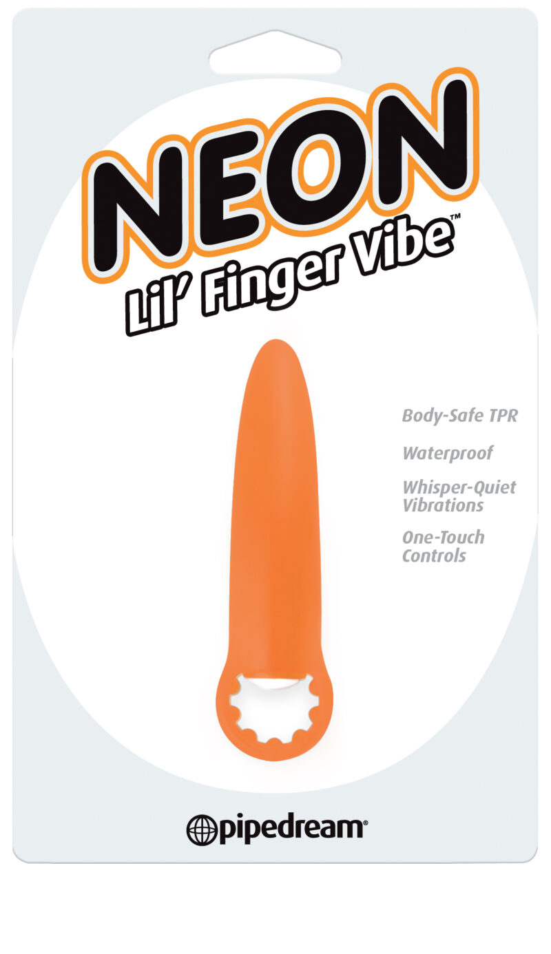 Pipedream Neon Lil Finger Vibe Orange