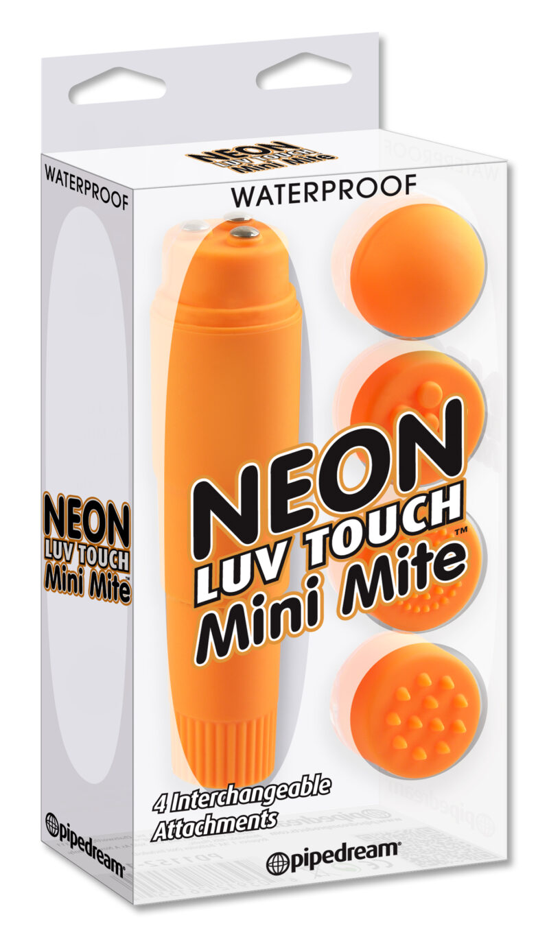 Pipedream Neon Luv Touch Mini Mite Rocket Orange