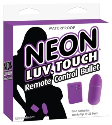 Pipedream Neon Luv Touch Remote Control Bullet Purple