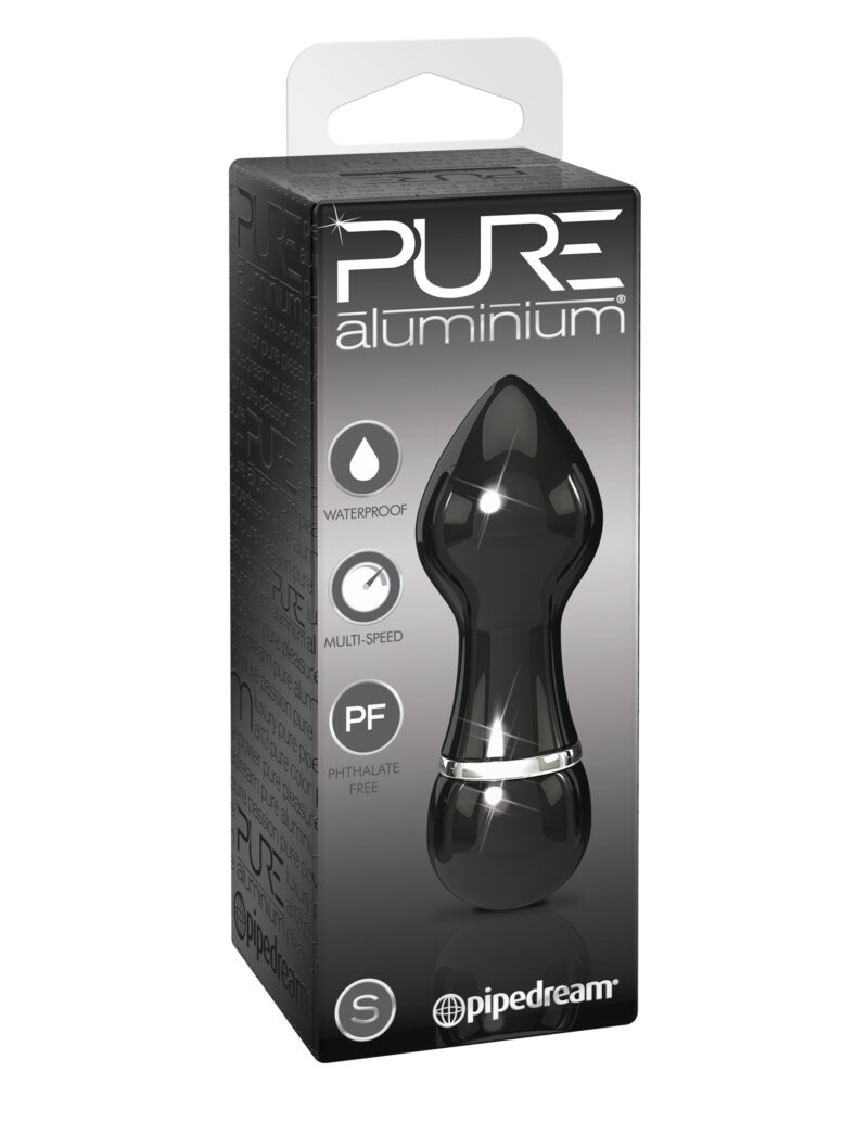 Pipedream Pure Aluminium Small Vibrator Black