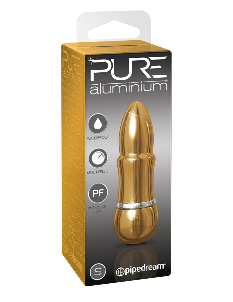 Pipedream Pure Aluminium Small Vibrator Gold