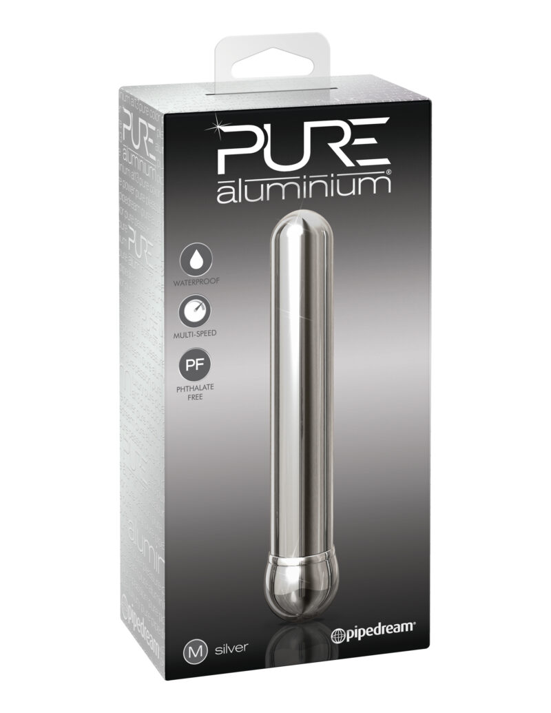 Pipedream Pure Aluminium Medium Vibrator Silver